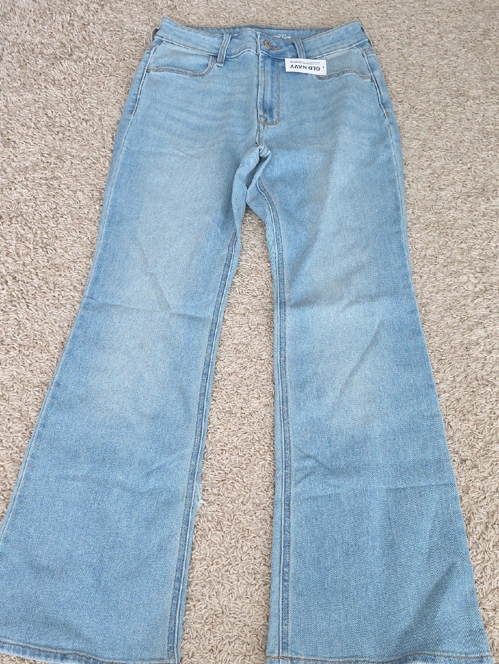 Old Navy Light Wash Flare Jeans - Sky Blue